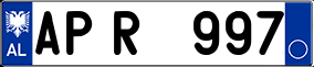 Trailer License Plate